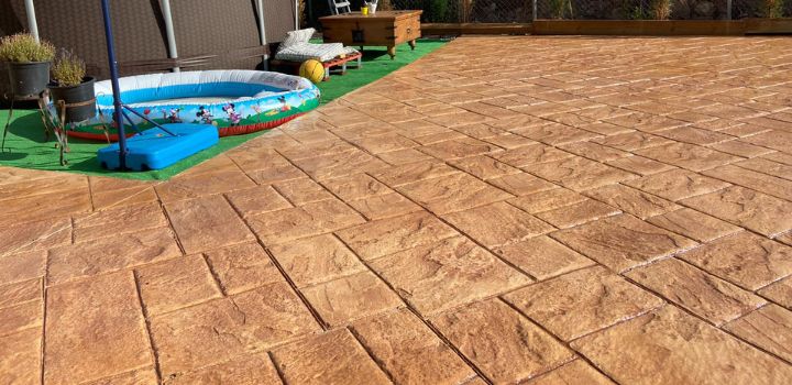 Hormigon Impreso coloreado Torre Pacheco