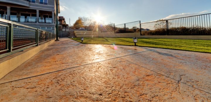 Hormigon decorativo coloreado Torre Pacheco